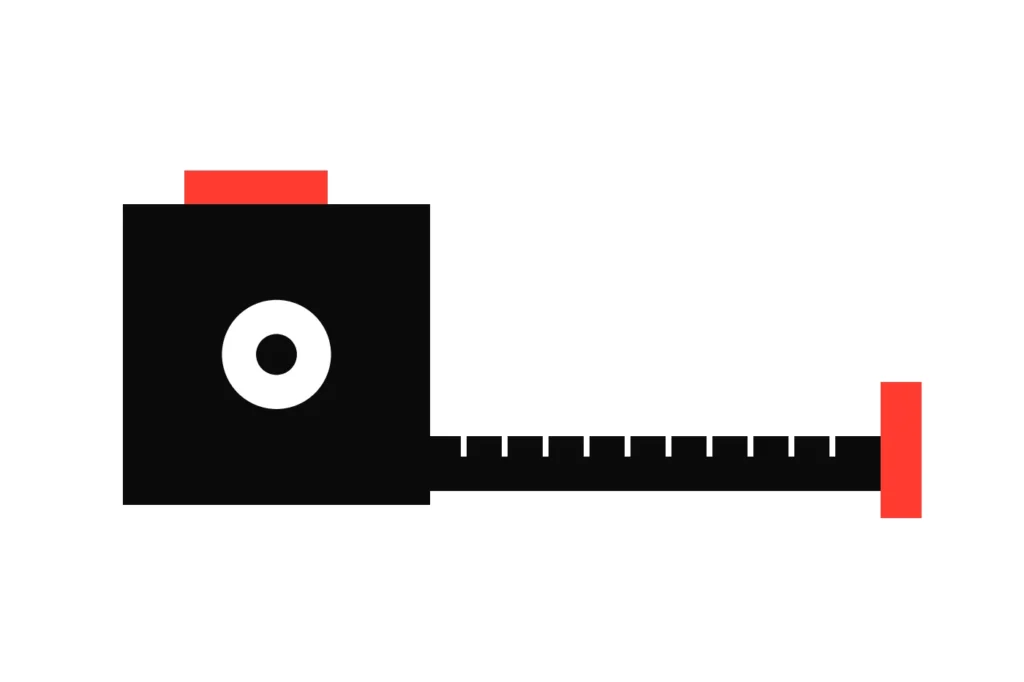 Illustration of a tape measure, the tests every betting site is scored on